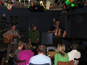 Steve, Les, and Hugh at the Furness Tradition Christmas party